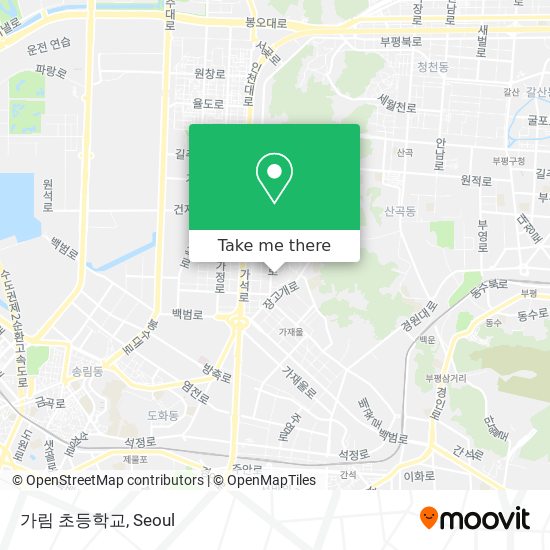 가림 초등학교 map