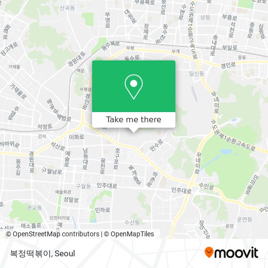 복정떡볶이 map