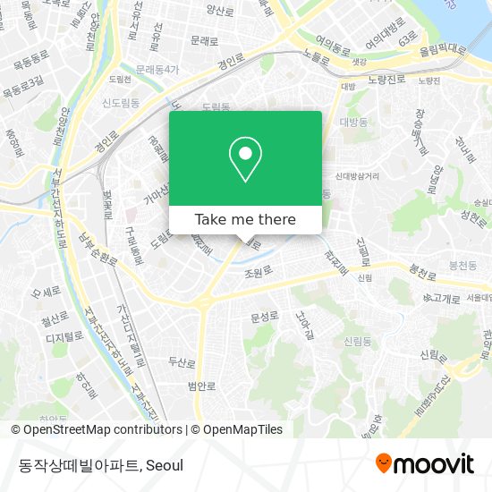 동작상떼빌아파트 map