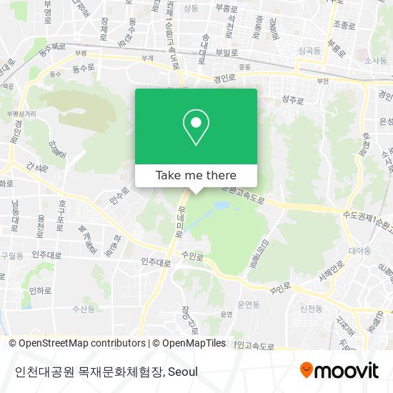 인천대공원 목재문화체험장 map