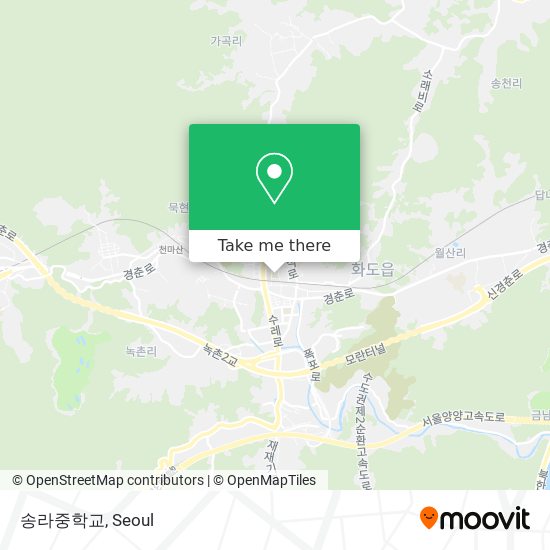송라중학교 map