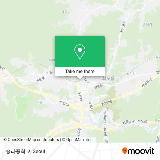 송라중학교 map
