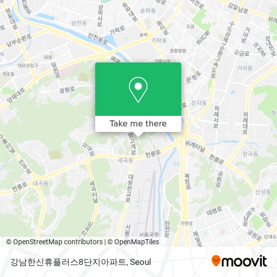 강남한신휴플러스8단지아파트 map