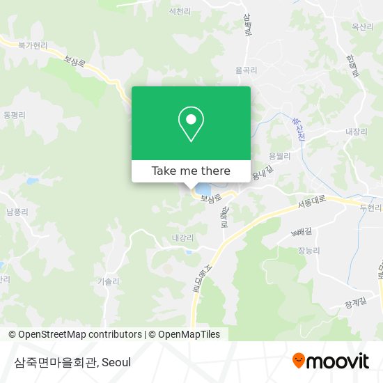 삼죽면마을회관 map