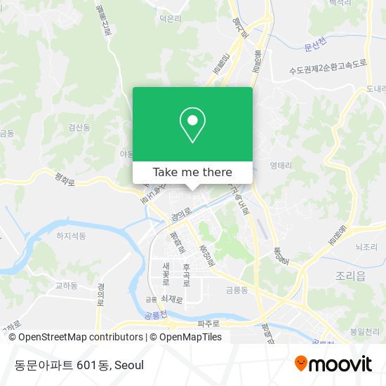 동문아파트 601동 map
