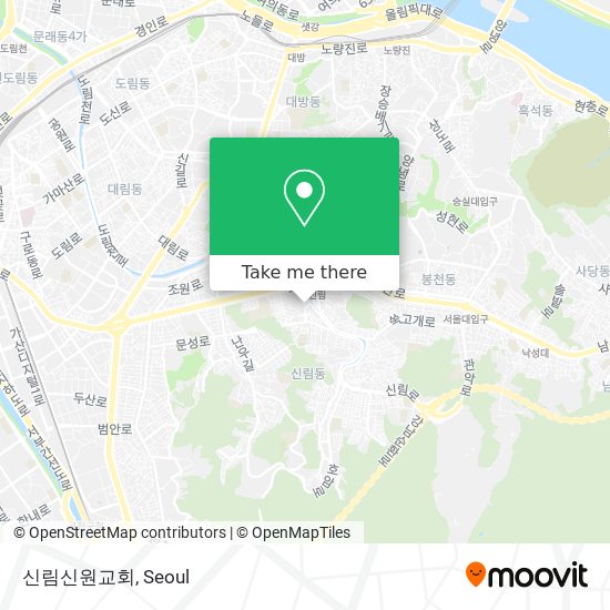 신림신원교회 map