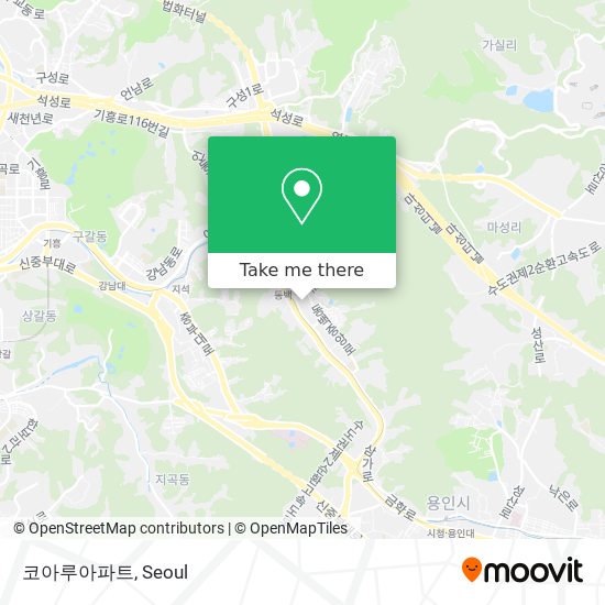 코아루아파트 map