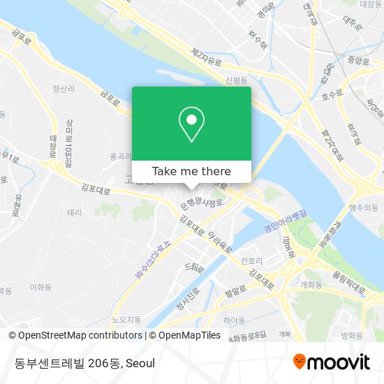 동부센트레빌 206동 map