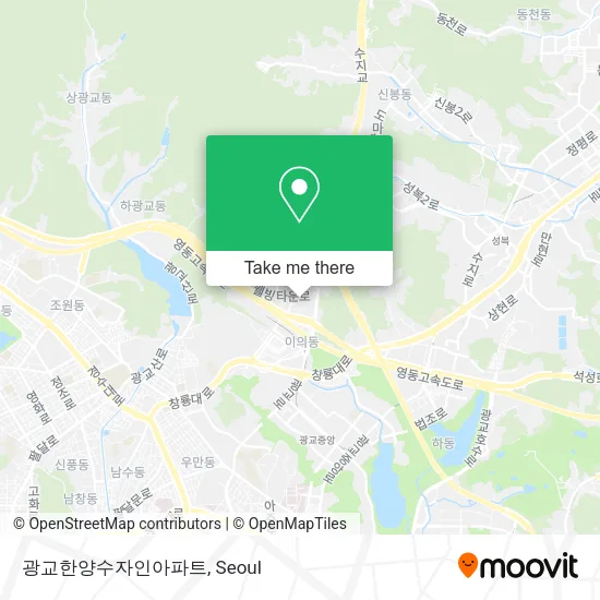 광교한양수자인아파트 map