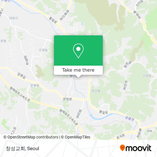창성교회 map