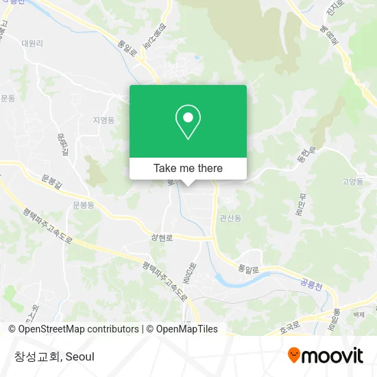 창성교회 map