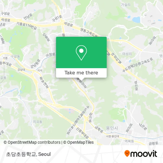 초당초등학교 map