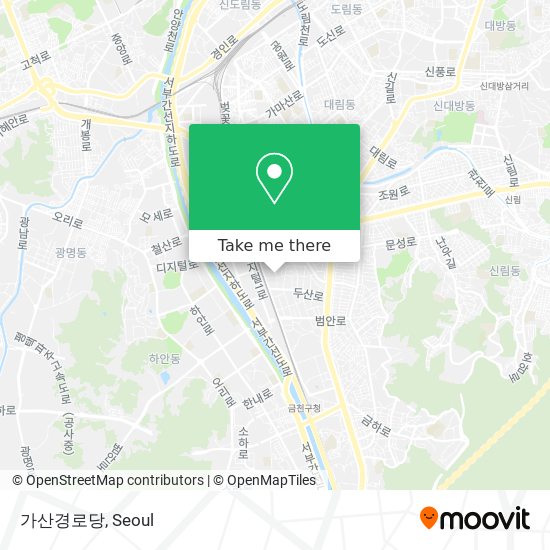 가산경로당 map