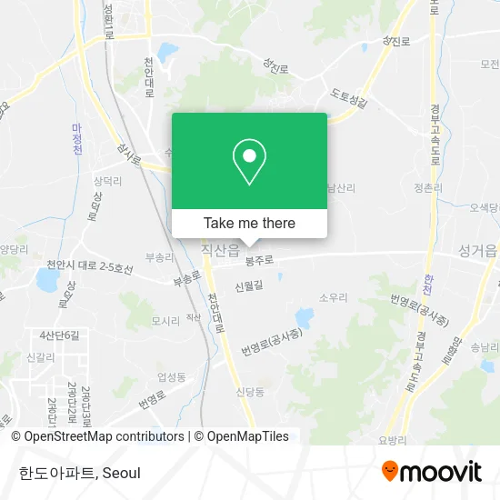 한도아파트 map