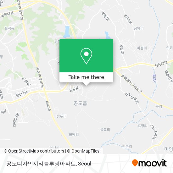 공도디자인시티블루밍아파트 map