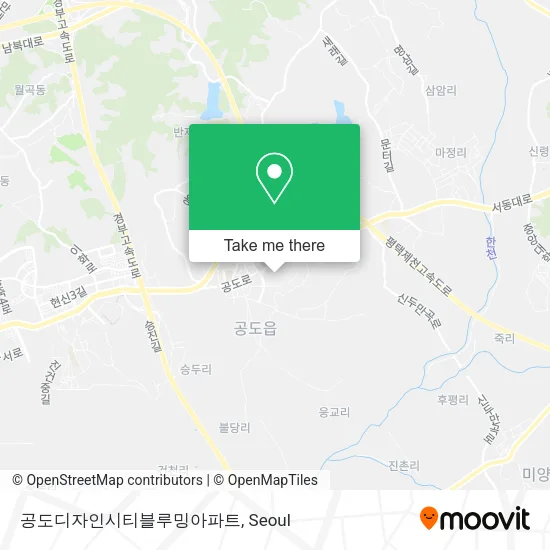 공도디자인시티블루밍아파트 map