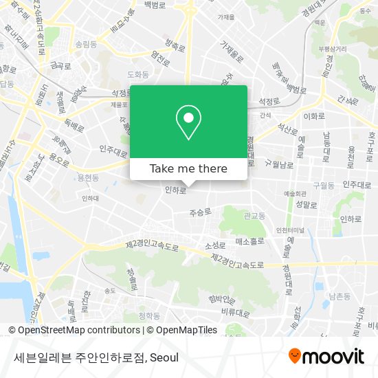 세븐일레븐 주안인하로점 map