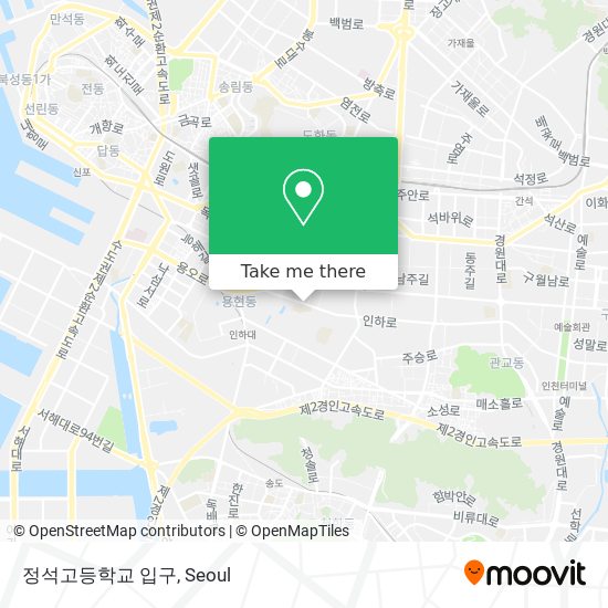 정석고등학교 입구 map