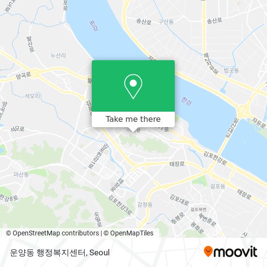 운양동 행정복지센터 map