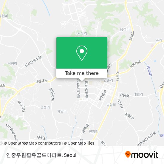 안중우림필유골드아파트 map