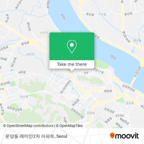 운양동 래미안2차 아파트 map