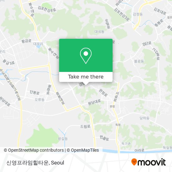 신영프라임힐타운 map