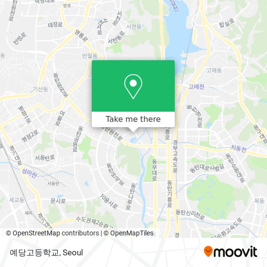 예당고등학교 map