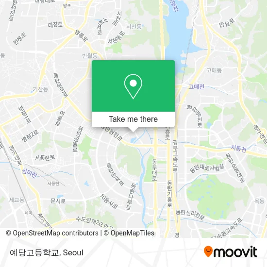 예당고등학교 map