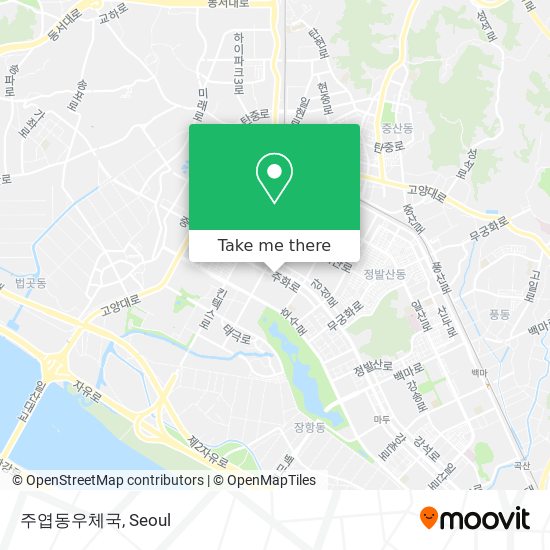 주엽동우체국 map