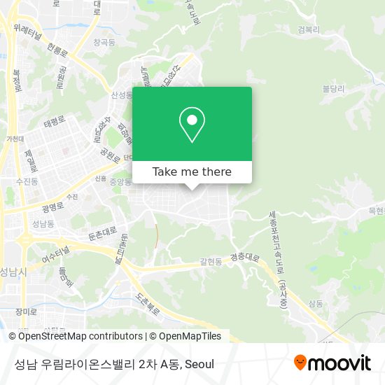 성남 우림라이온스밸리 2차 A동 map