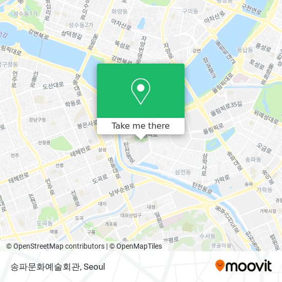 송파문화예술회관 map