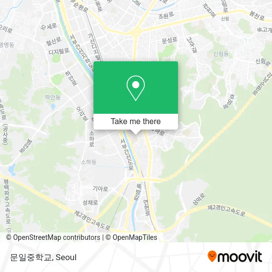 문일중학교 map
