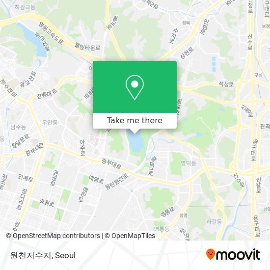 원천저수지 map