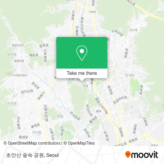 초안산 숲속 공원 map
