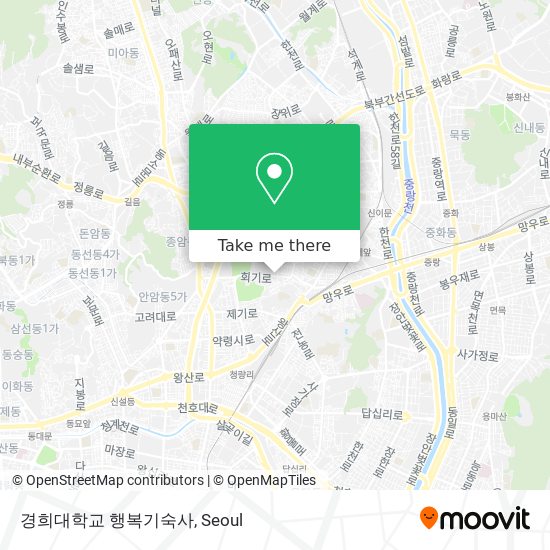 경희대학교 행복기숙사 map