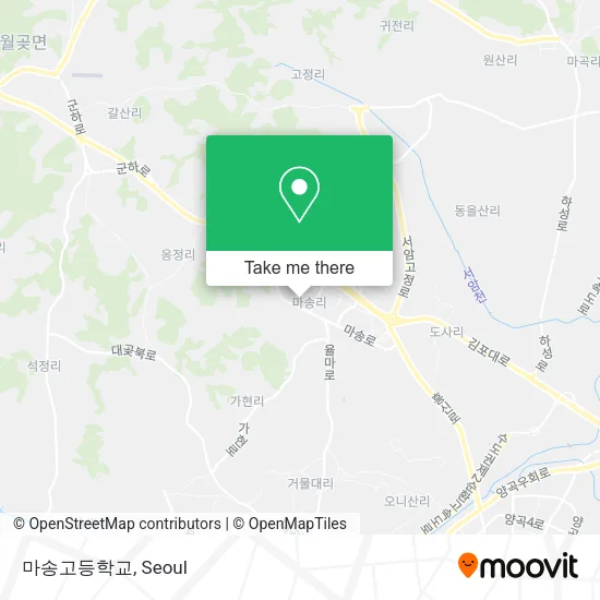 마송고등학교 map