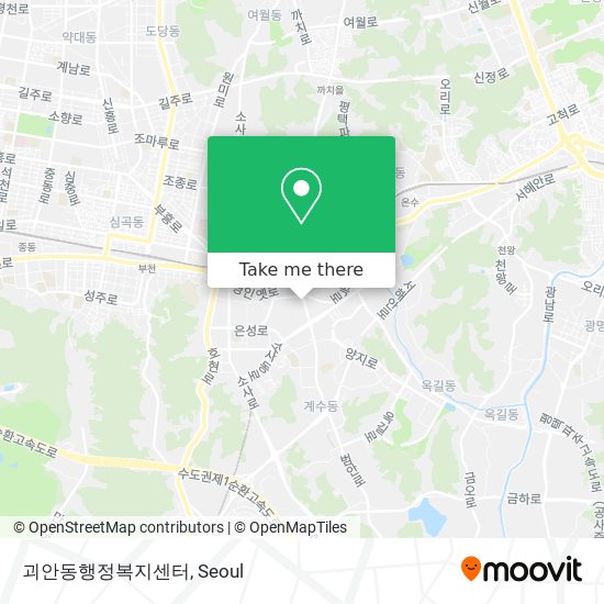 괴안동행정복지센터 map