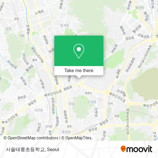 서울태릉초등학교 map
