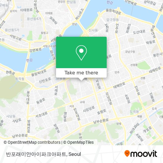 반포래미안아이파크아파트 map