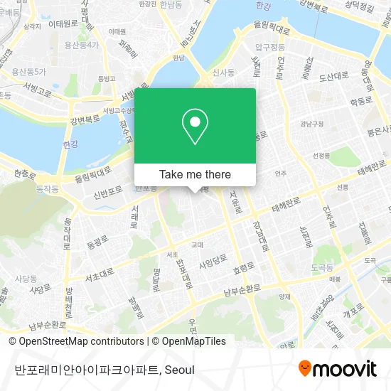 반포래미안아이파크아파트 map