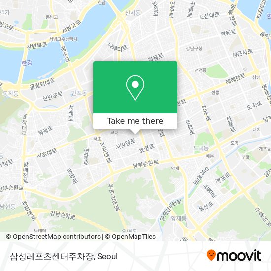 삼성레포츠센터주차장 map