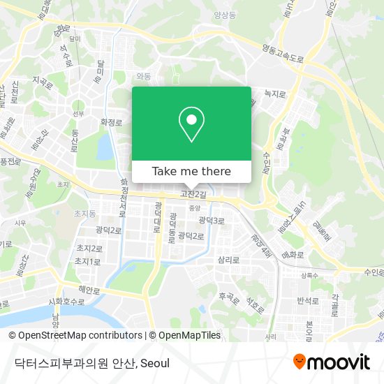 닥터스피부과의원 안산 map