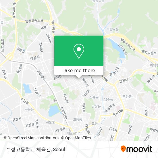 수성고등학교 체육관 map