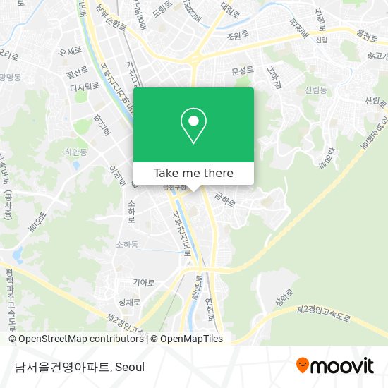 남서울건영아파트 map