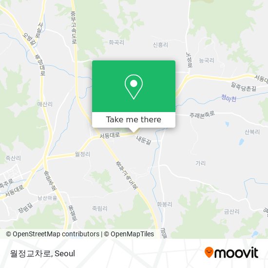 월정교차로 map