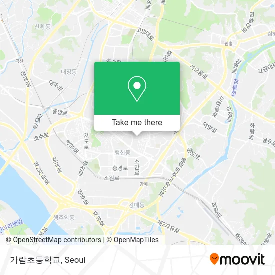 가람초등학교 map