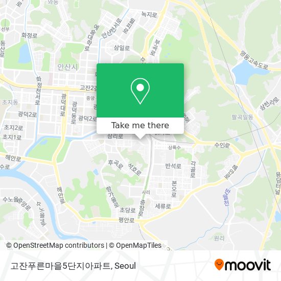 고잔푸른마을5단지아파트 map