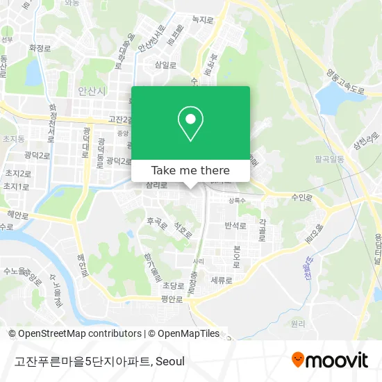 고잔푸른마을5단지아파트 map
