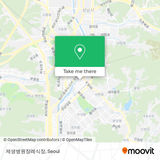 제생병원장례식장 map