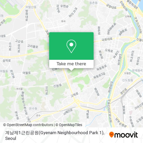 계남제1근린공원(Gyenam Neighbourhood Park 1) map